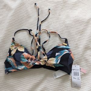 Roxy Multi-Colored Bikini Top